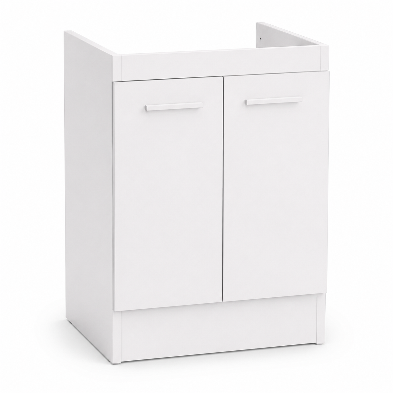 Meuble sous-vasque blanc mat 50x38x60 cm à deux portes