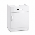 Meuble sous-vasque blanc brillant 70x44x58 cm avec porte et tiroir