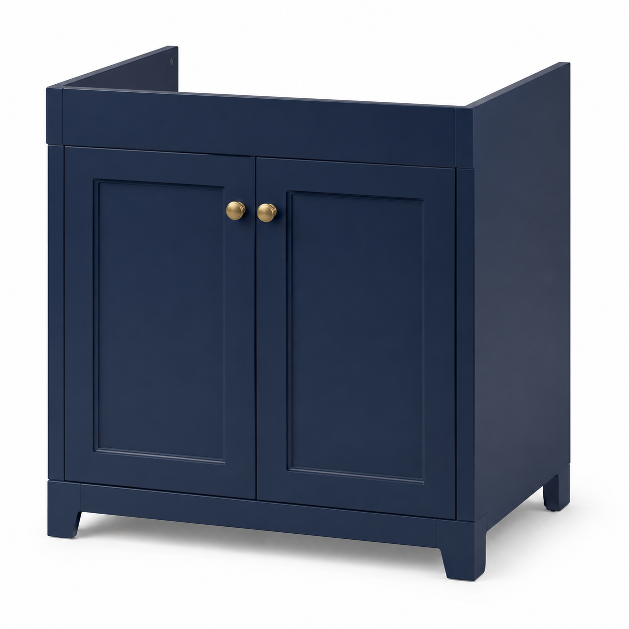 Meuble sous-vasque bleu nuit 60x42x60 cm à deux portes