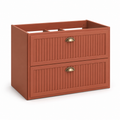 Meuble sous-vasque terracotta 80x45x55 cm à deux tiroirs