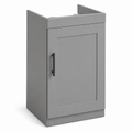 Meuble sous-vasque gris pierre 40x35x60 cm compact à une porte
