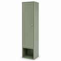 Colonne de salle de bains vert sauge 40x35x180 cm à trois étagères