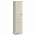 Colonne de salle de bains beige sable 30x28x150 cm compacte