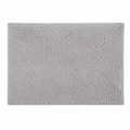 Tapis de bain chenille gris perle 60x90 cm à séchage rapide