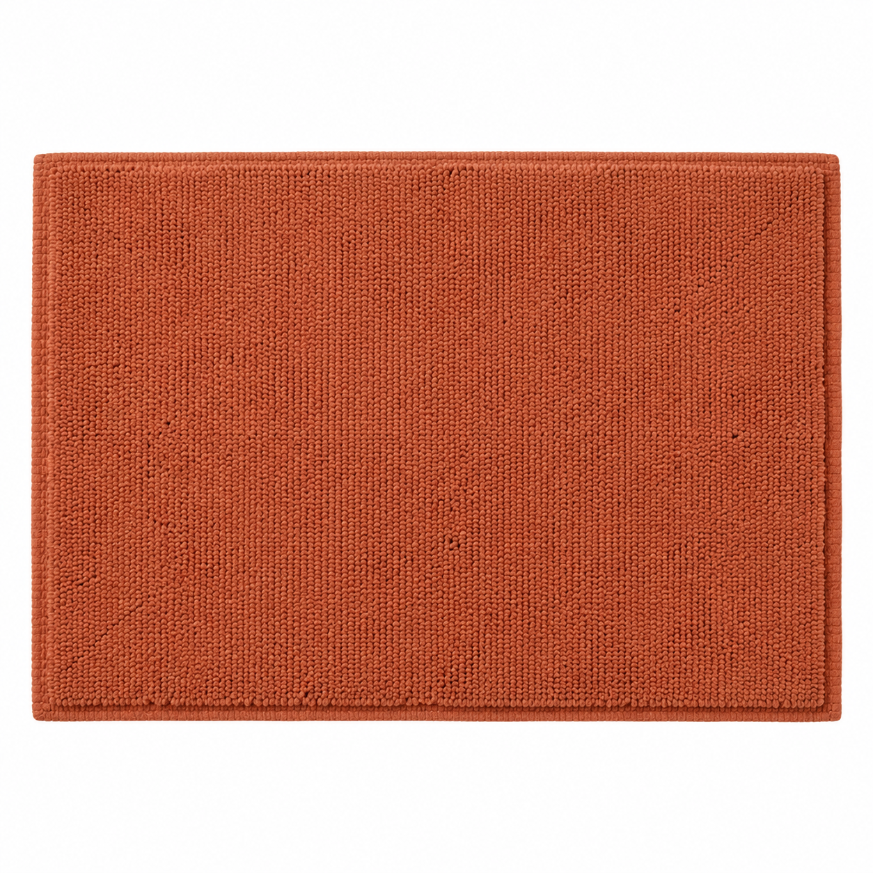 Tapis de bain terracotta 50x80 cm en coton épais
