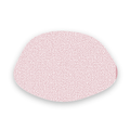 Tapis de bain rose poudré 45x65 cm forme galet