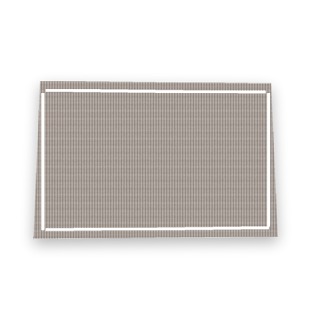 Tapis de bain taupe 55x85 cm en coton recyclé