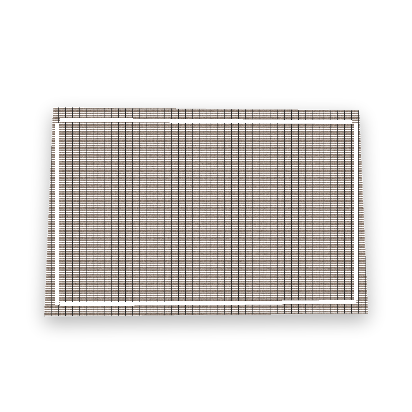 Tapis de bain taupe 55x85 cm en coton recyclé