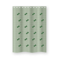 Rideau de douche vert sauge 180x200 cm motif feuilles