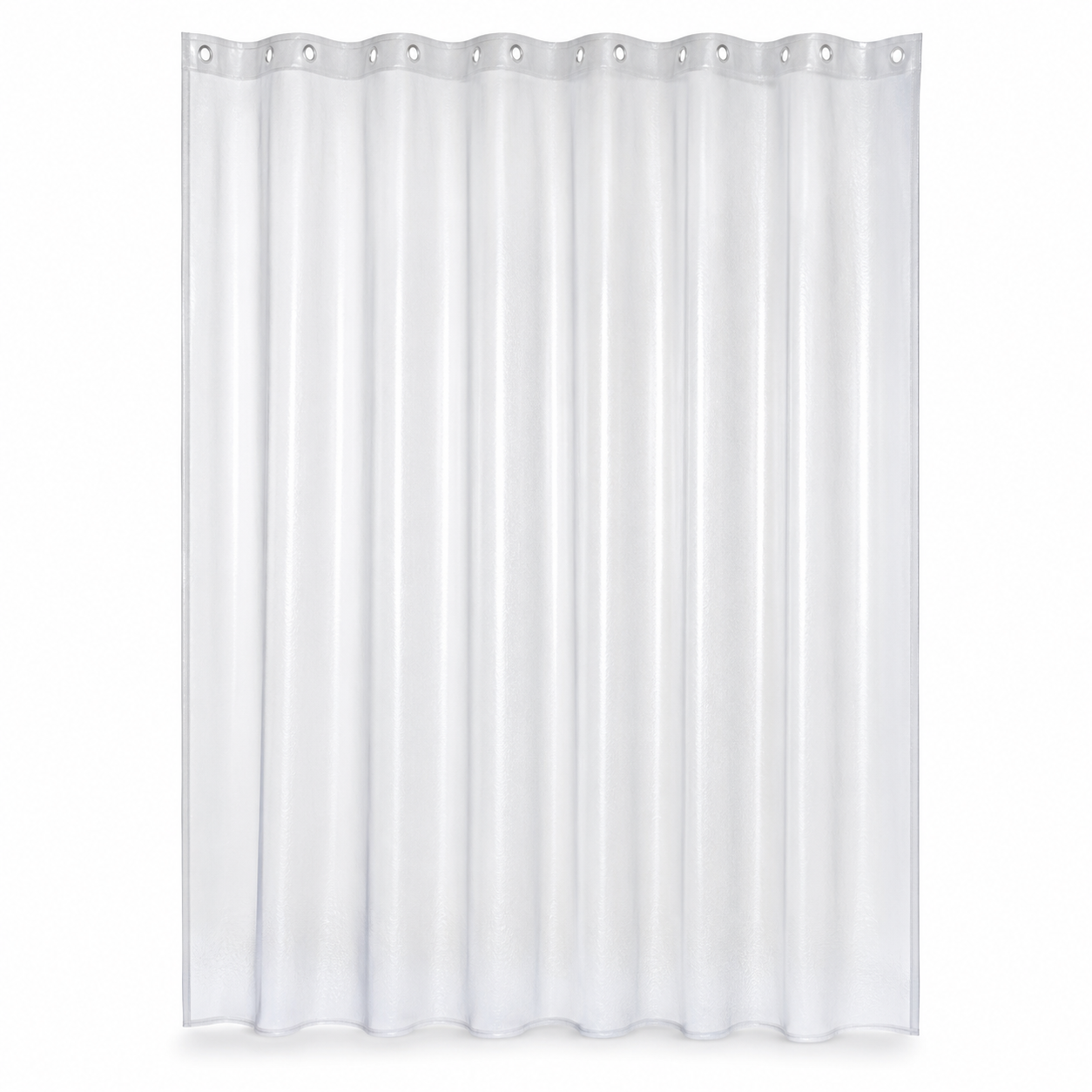 Rideau de douche transparent givré 180x200 cm en EVA